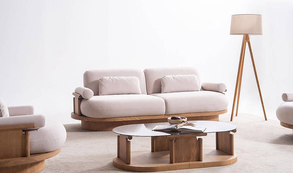 Bitez Sofa Set - Oak