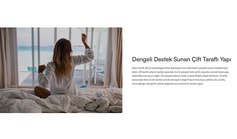 Yatsan Allure Amalfi Latex Visco Bed