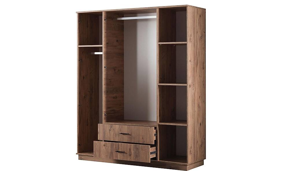Craft Wardrobe - 4 Door - Walnut