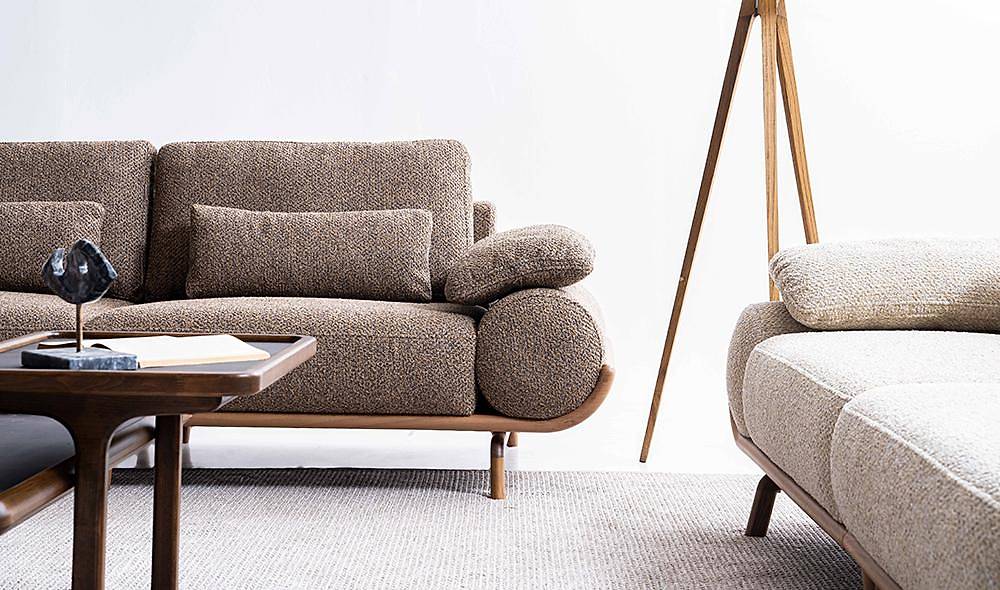 Almeda Sofa Set - Brown