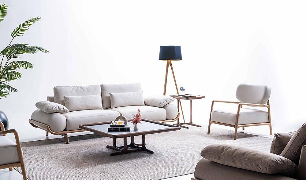 Almeda Sofa Set - Brown