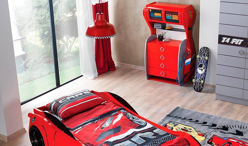 Tt Car Teen Room - Red