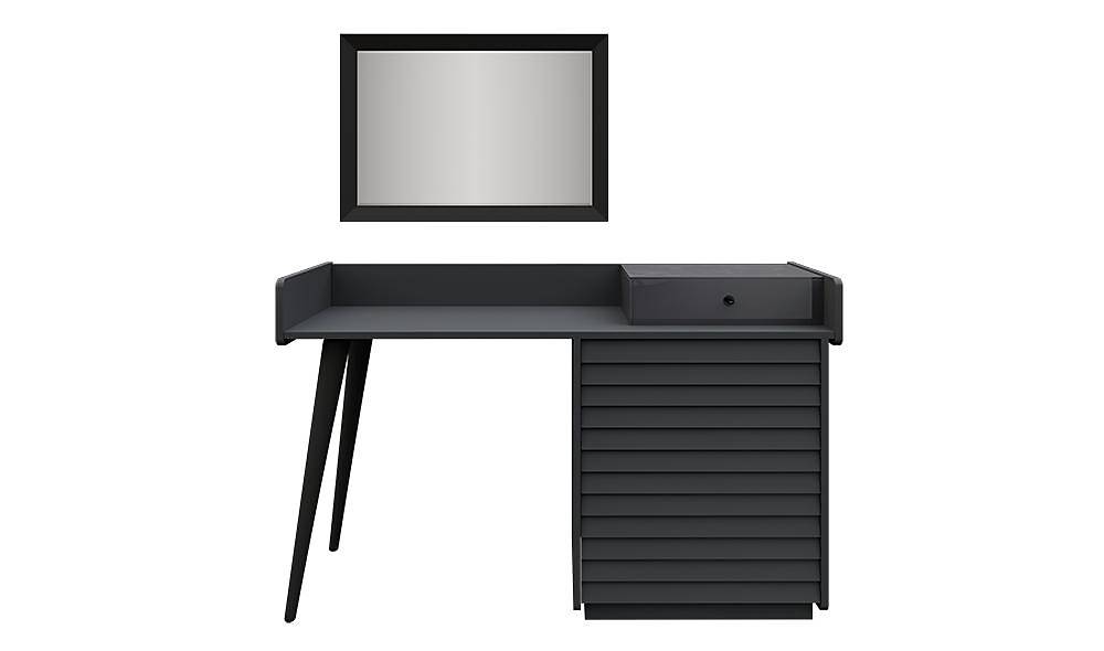 Çizgi MakeUp Table Anthracite CaddeYıldız Furniture