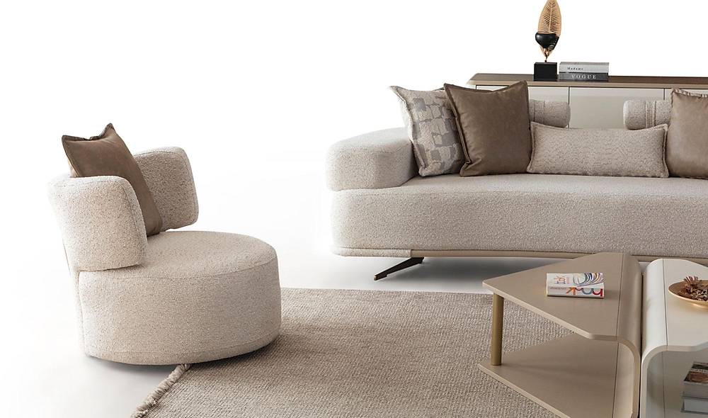 Naples Sofa Set - Metal Leg