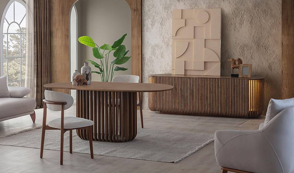 Netha Dining Room - Walnut