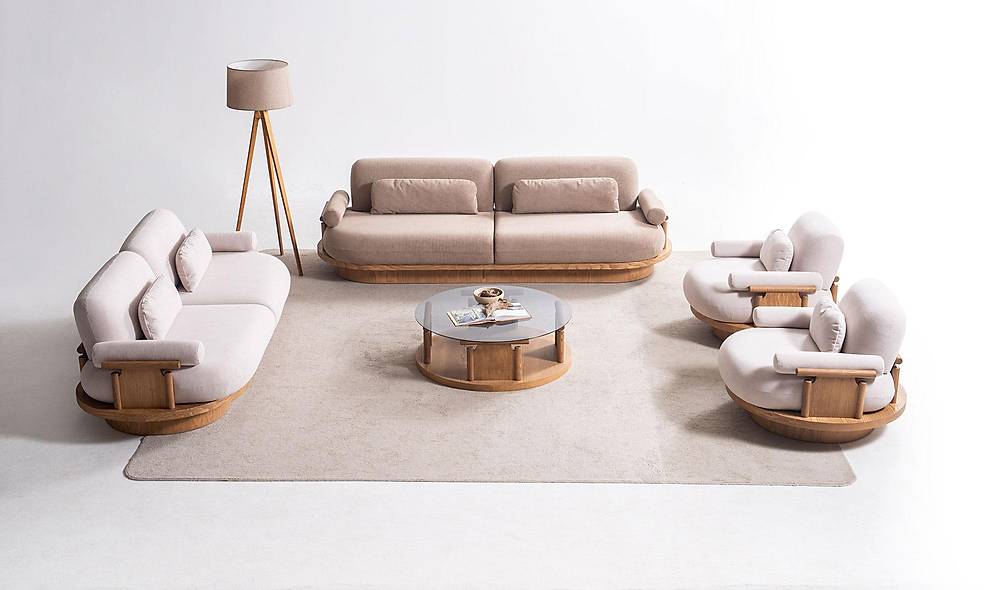 Bitez Sofa Set - Oak