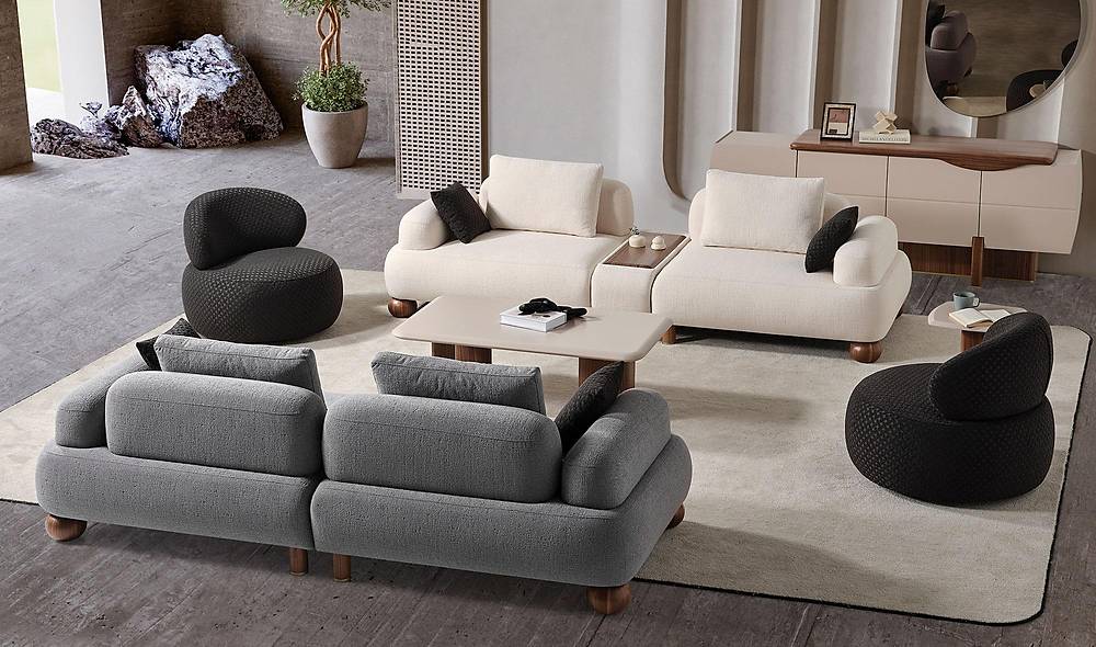 Lizay Sofa Set - With Leg