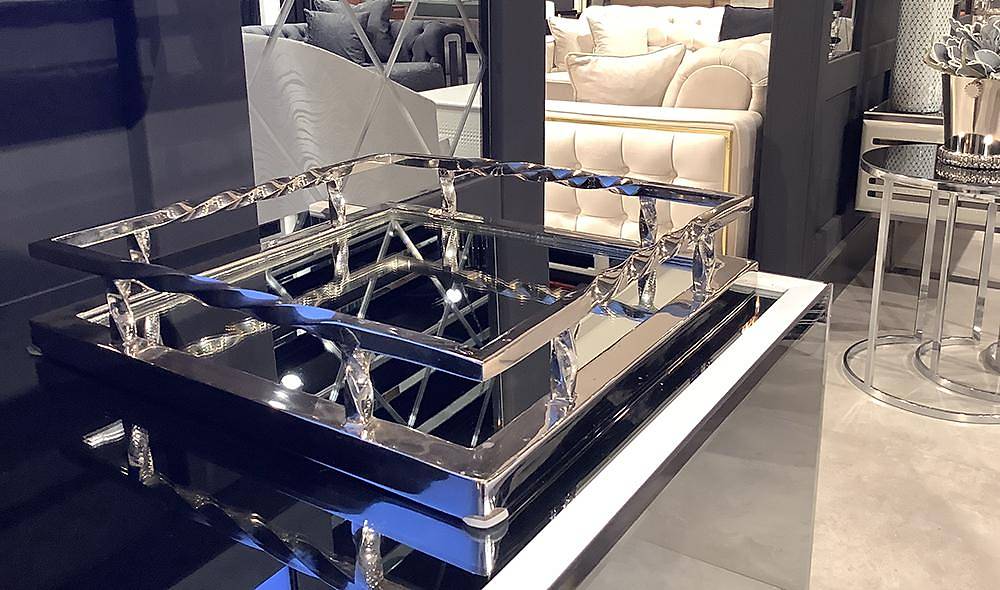 Silver Mirrored Tray