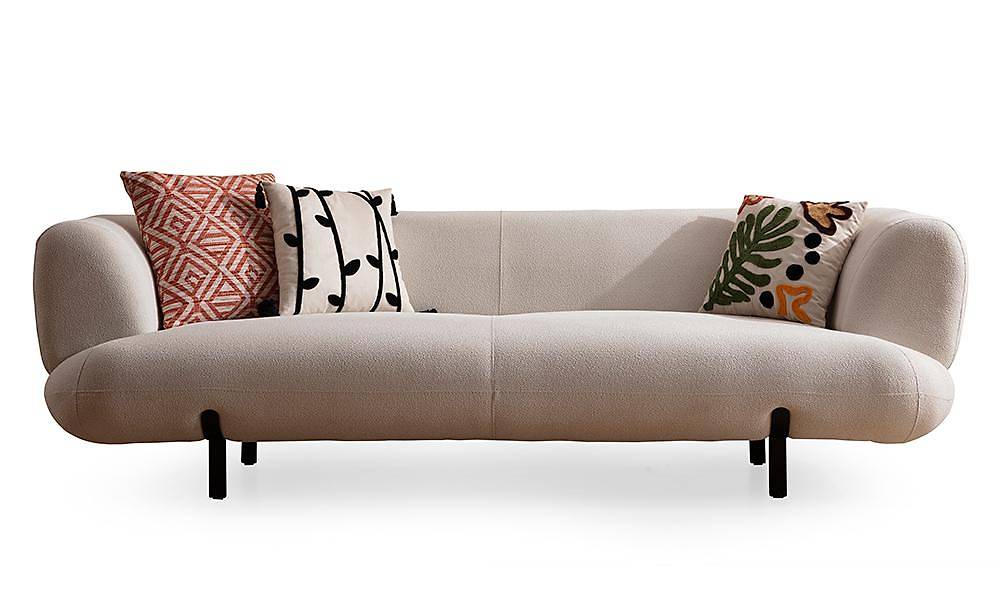Brown Sofa - Cream
