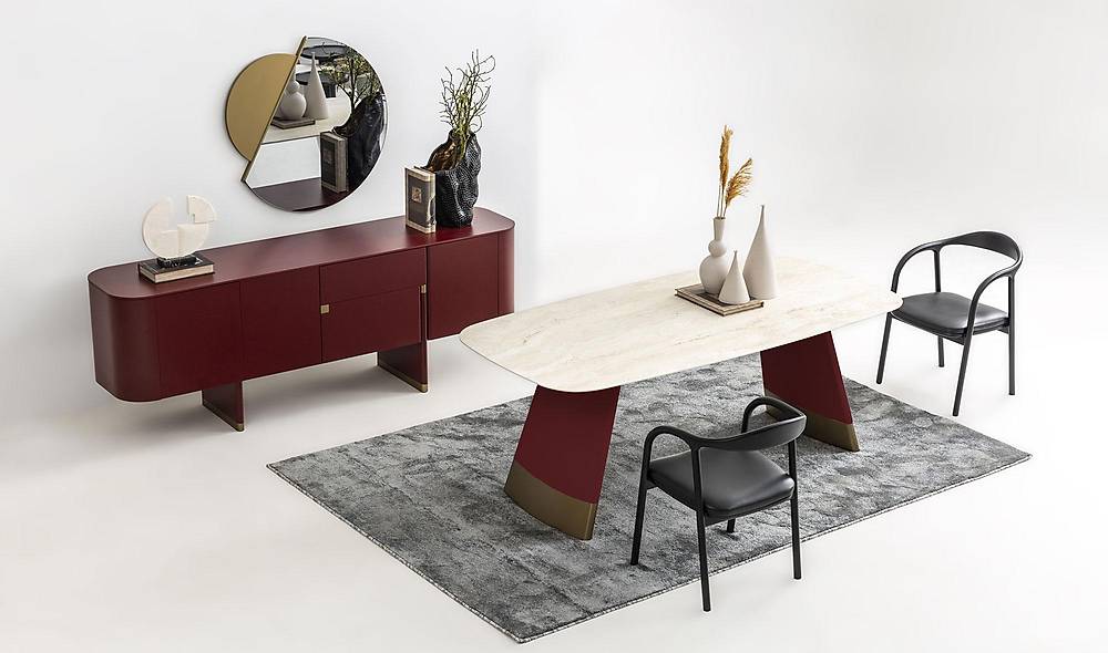 Penora Dining Room - Burgundy