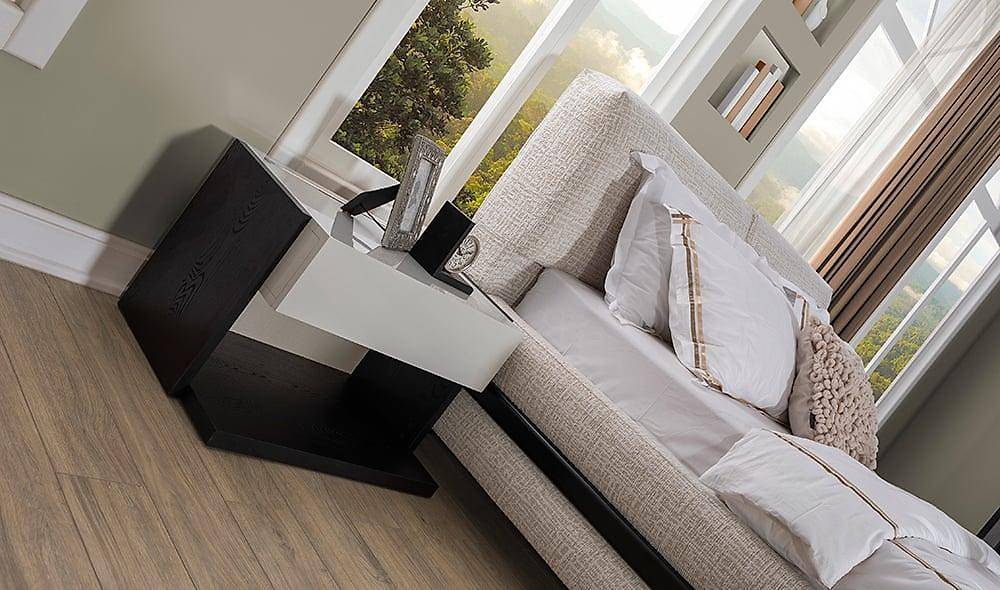Elika Bedroom with Base - Corner Wardrobe