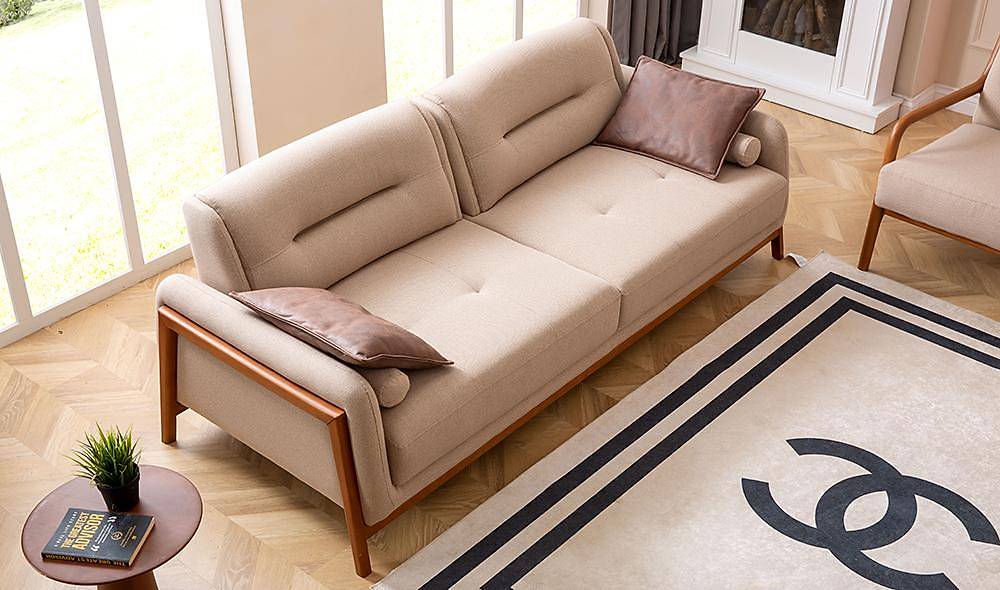 Trabzon Beige Sofa Set