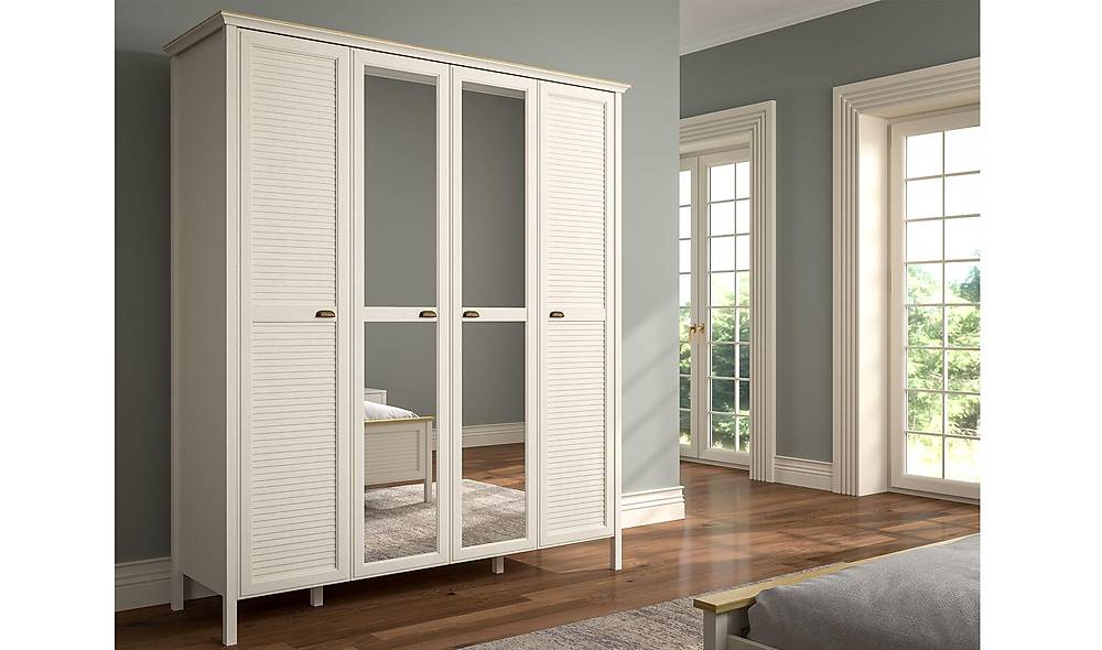 Atlantis 4 Door Wardrobe - Hanger