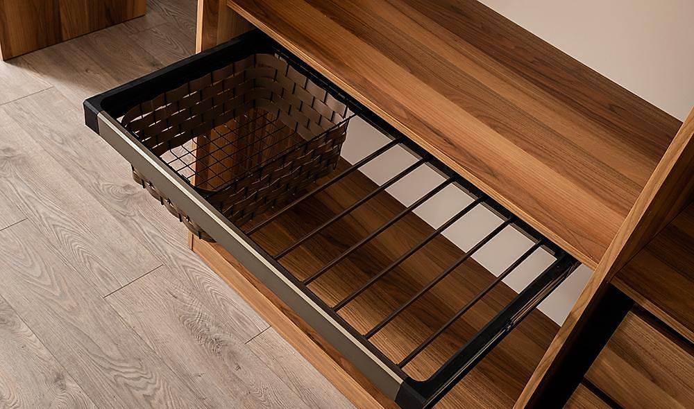 Mood Walnut Corner Wardrobe