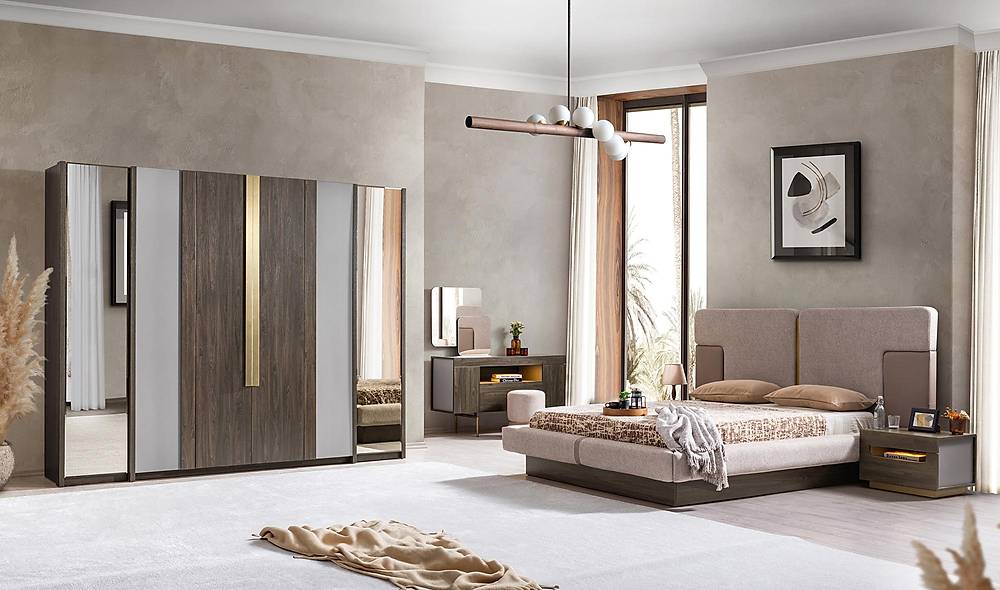 Montare Base Bedroom - Walnut