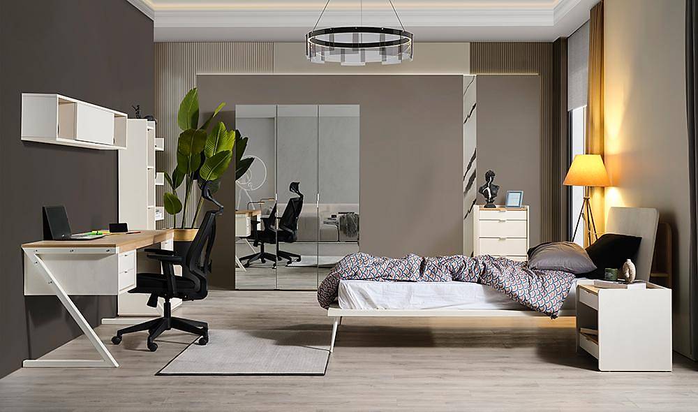 Moderno Teen Room - 3 Door Mirrored