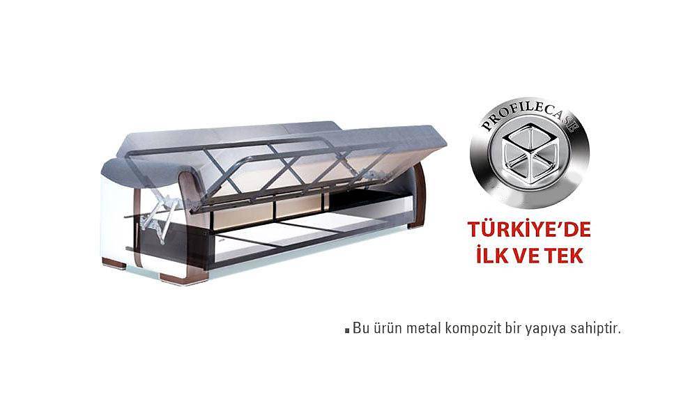Karia Corner Set with Metal Design