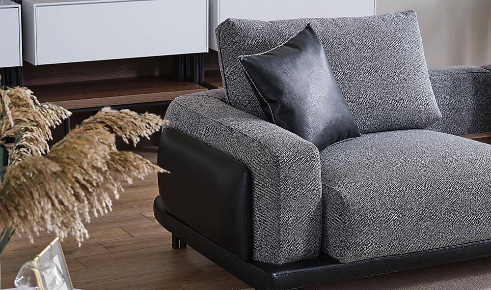 Gusto Corner Set - Gray
