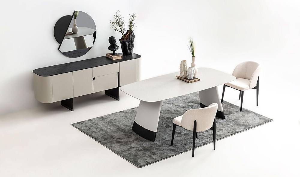 Penora Dining Room - Gray - Black