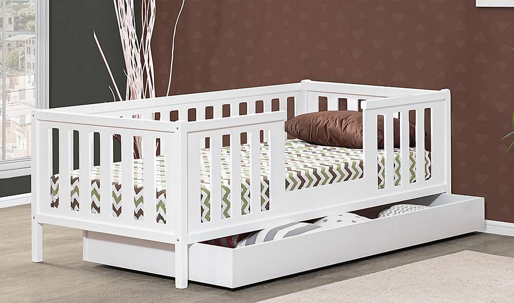 Kumru White Twin Bedstead