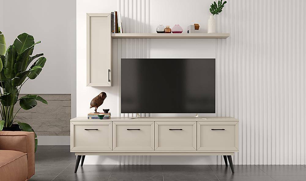 Liya Tv Unıt - Beige