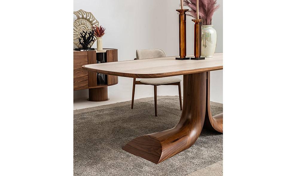 Messina Dining Table Set - Walnut