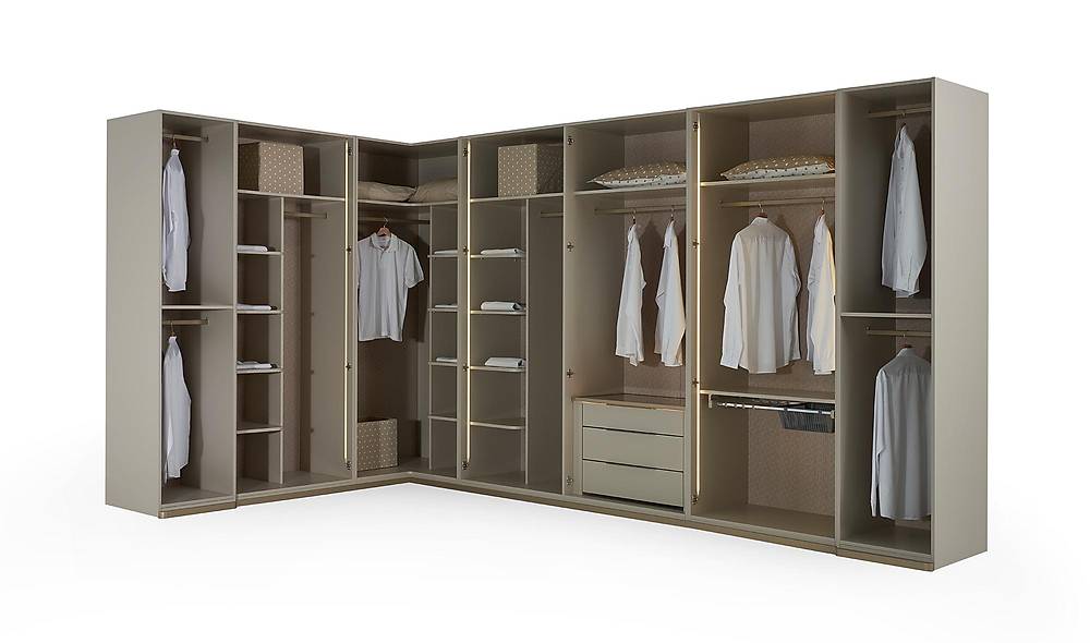 Bianco Wardeobe - Corner Wardrobe