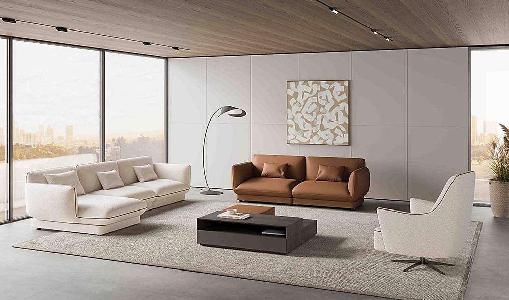 Kestel Corner Sofa Set - Brown
