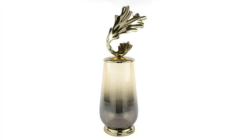 Amber Glass Object 66x18 cm