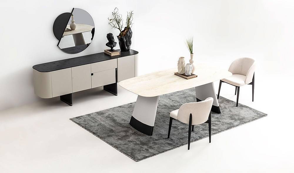 Penora Dining Room - Gray - Black