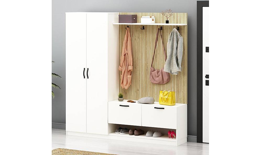 Valeria Coat Rack - White