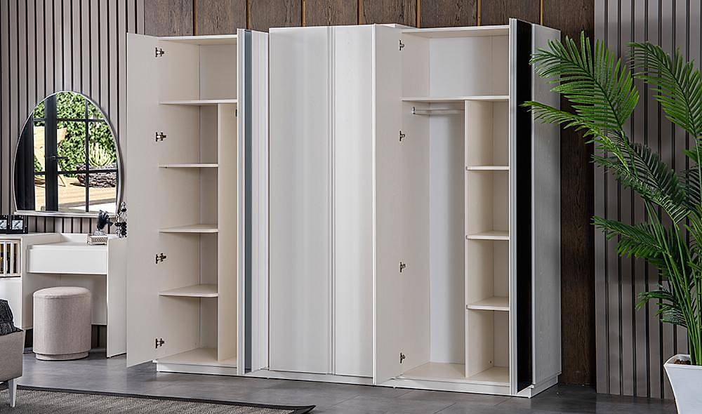 Montana 6 Door Wardrobe - Moonstone