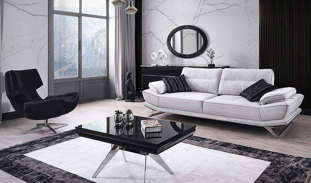 Clara Black Sofa Set