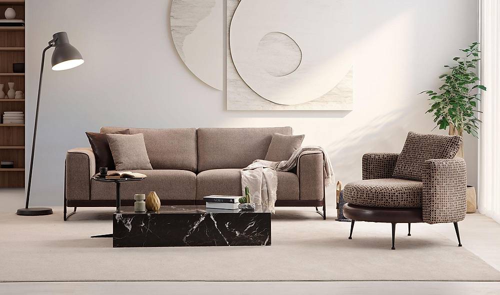Calipto Sofa Set - Brown