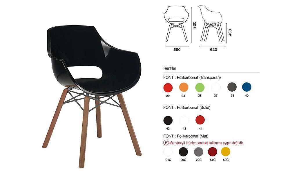 Opal Wox I Iroko Wood Chair 2 Piece