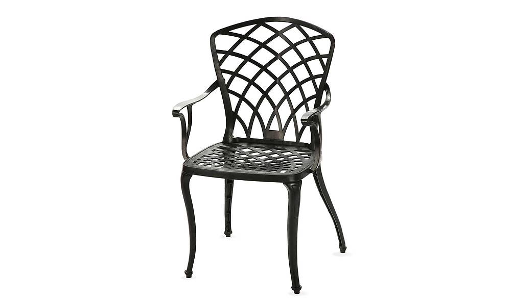 Arbella Oval Garden Table Set - Black