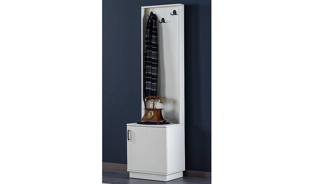 Craft Coat Rack - 3 Door - White