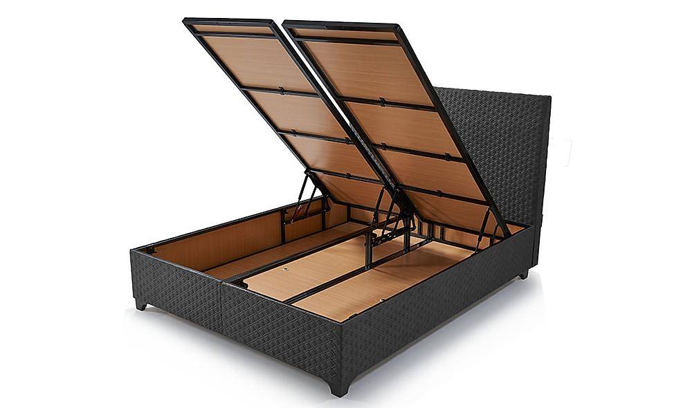 Koza Base + Headboard - Anthracite