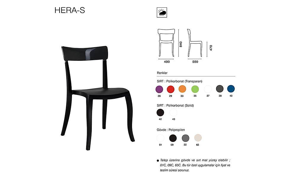 Hera-S Chair 2 Piece