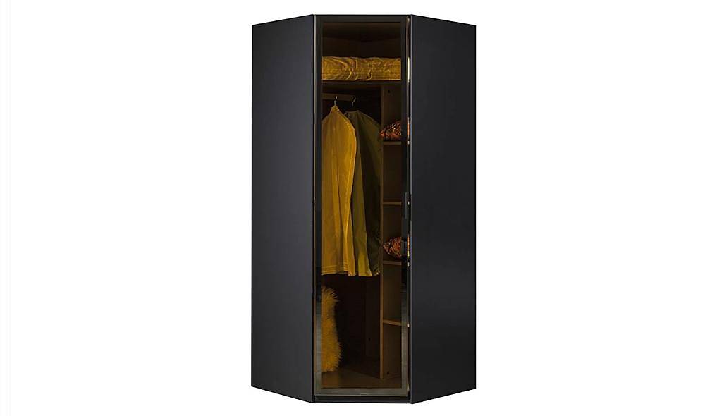 Suare Anthracite Corner Wardrobe