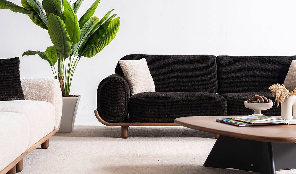 Maisie Sofa Set - Dark Brown
