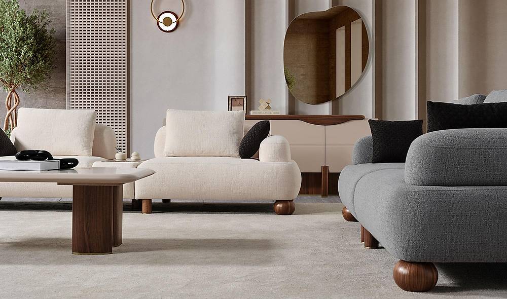 Lizay Sofa Set - With Leg