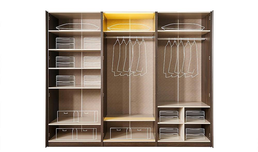 Opera 6 Door Wardrobe