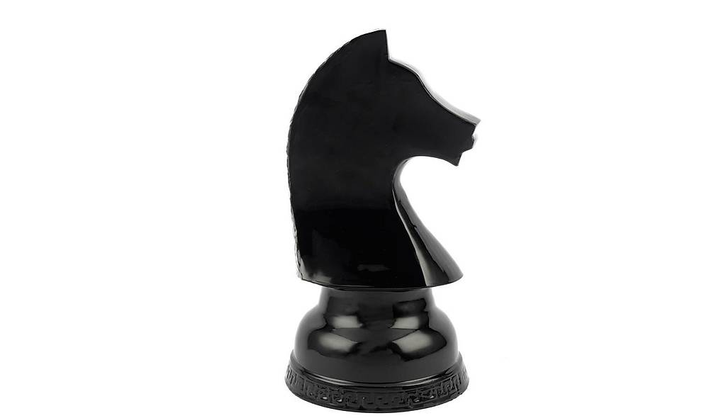 Horse Black Decorative Chess Piece