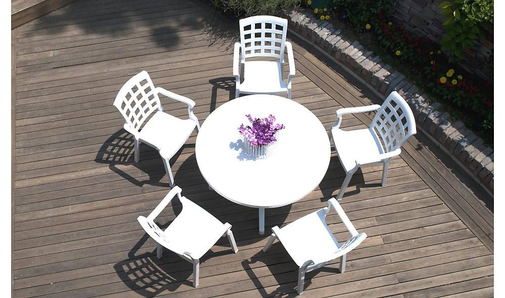 Pasha Plastic Chair 4 Piece