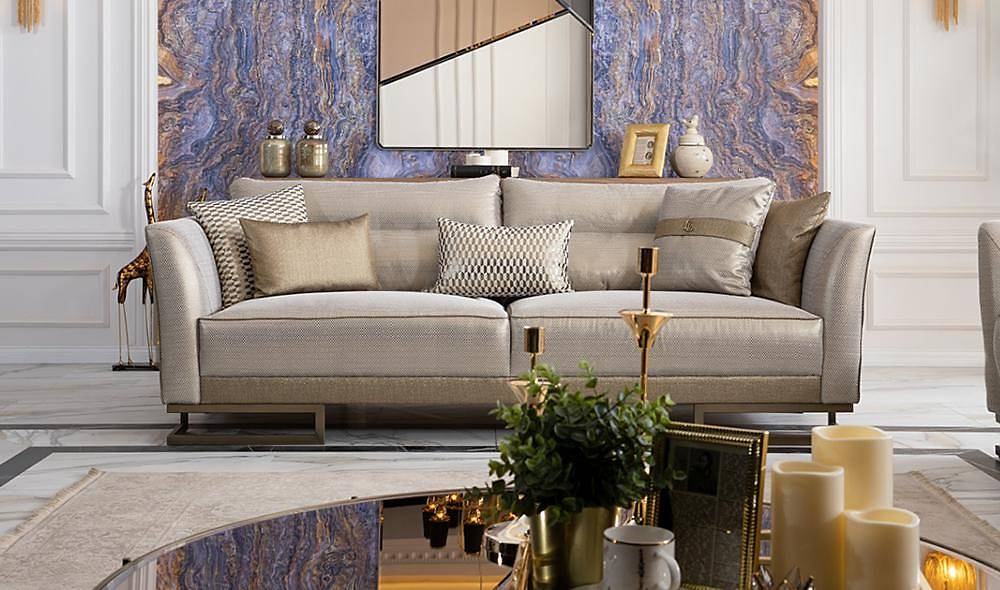 Visage Living Room Set Gray