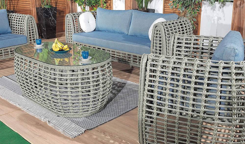 Rosa Garden Sofa Set - Smoked