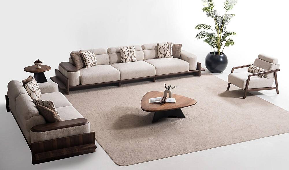 Alya Sofa Set - Cream