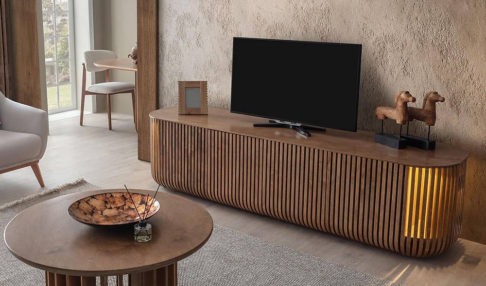 Netha Tv Stand - Walnut