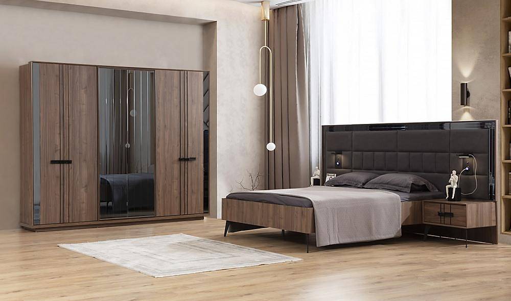 Zeren Bedroom - Walnut